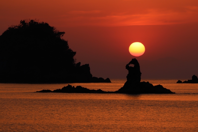 夕日の美しさでも有名